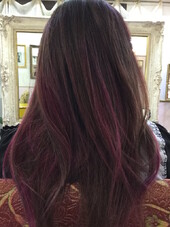 feliz★ ピンクバイオレットグラデーションヘア|feliz