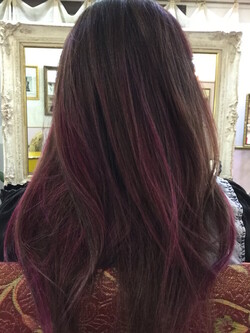 feliz★ ピンクバイオレットグラデーションヘア