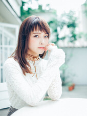 ＊ミルクティーカラー×ショートバング＊|Appias　海老名店