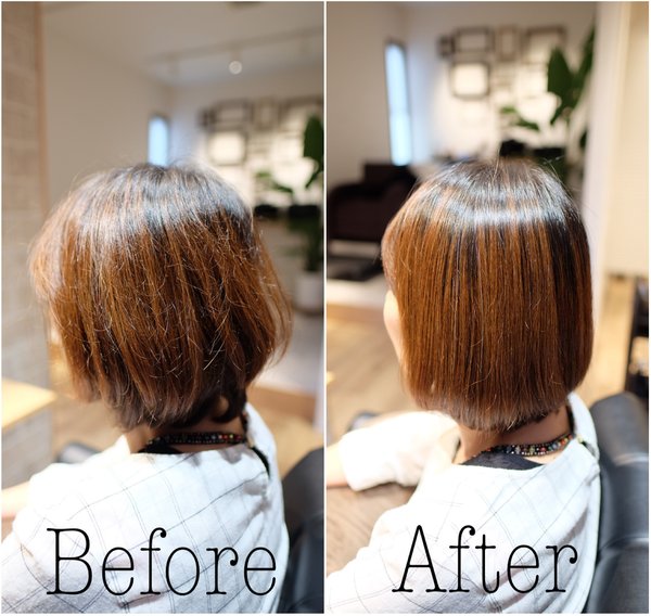  ハーフストレート|伊勢崎の美容室｜クセ毛の方におすすめ｜TOKOHANA