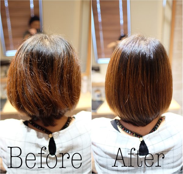  ハーフストレート|伊勢崎の美容室｜クセ毛の方におすすめ｜TOKOHANA