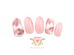 ハートのキルトネイル