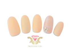 オレンジ☆マットネイル