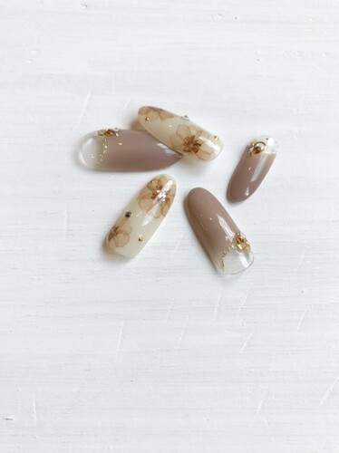 たらし込フラワー