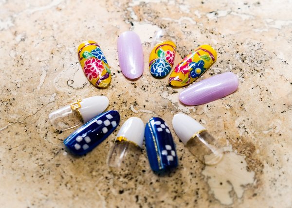 琉球柄|ネイルズ　クレエル