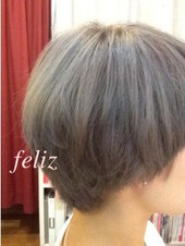 クリアグレージュfeliz栄 ハイトーンヘアカラー|feliz