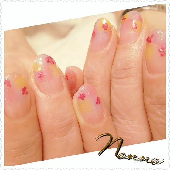 押し花ネイル 24353 Private Nail Room Nonno プライベートネイル