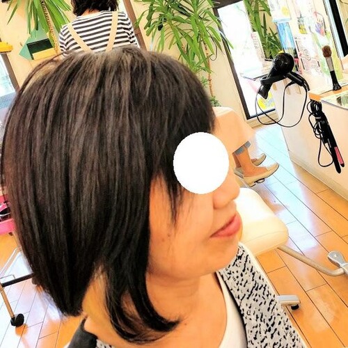 アシンメトリーボブ　