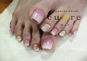 グラデーションでフットジェルネイル|ネイルサロン＆ショップ／ネイルスクール　Ｃｕｒｅ