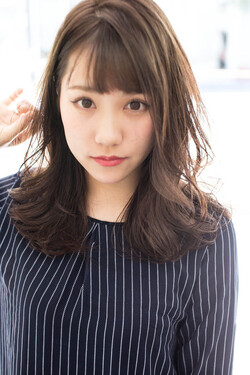 ひし形シルエット　ふわミディ