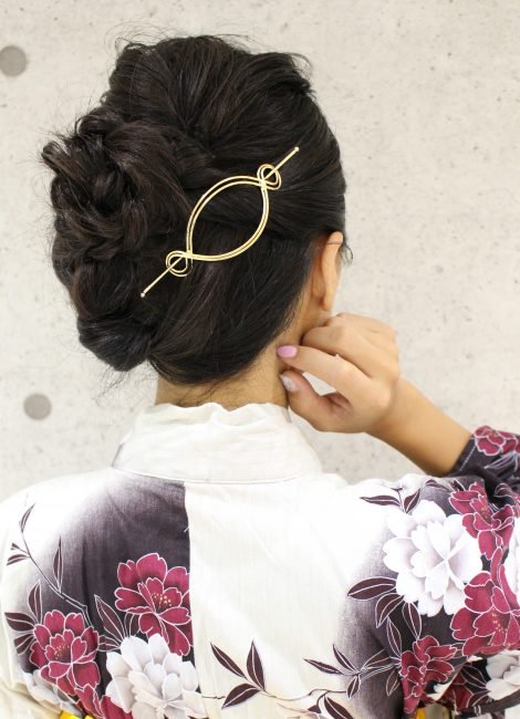 すっきり浴衣美人まとめ髪|Wiz茂原店