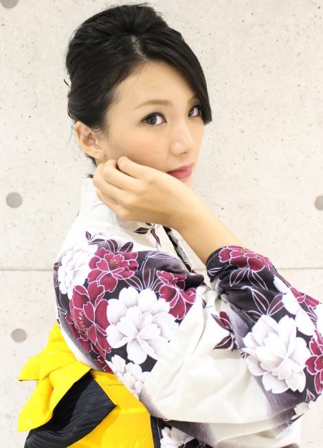 すっきり浴衣美人まとめ髪|Wiz茂原店