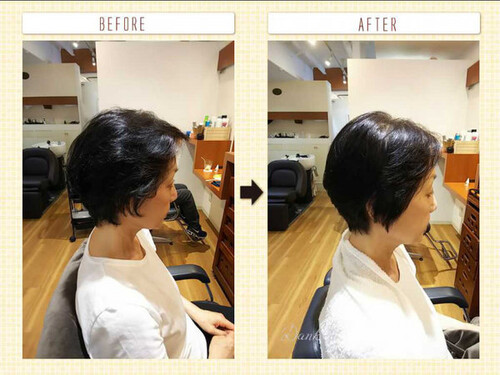 ショートスタイルの縮毛矯正