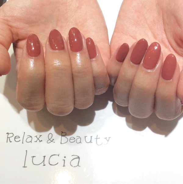 レンガ色ネイル♪|Lucia