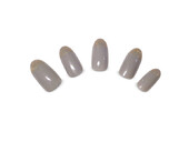 グレー×ゴールドネイル|Nolaslien