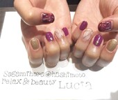 流行カラーパープルネイル♪♪|Lucia
