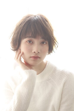 大人かわいいショート×パーマ