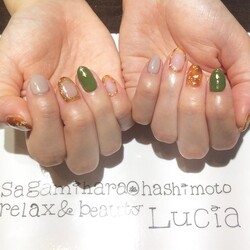 べっ甲囲みネイル♪|Lucia