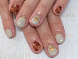 べっ甲風ネイル