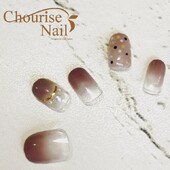 チョコレート×上品ドット|Chourise Nail*