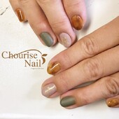 べっ甲×マットネイル|Chourise Nail*