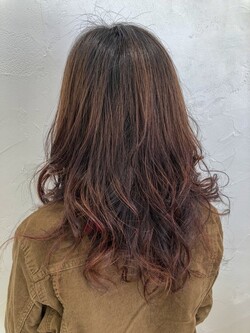 グラデーション3Dチェリーレッドバイオレット