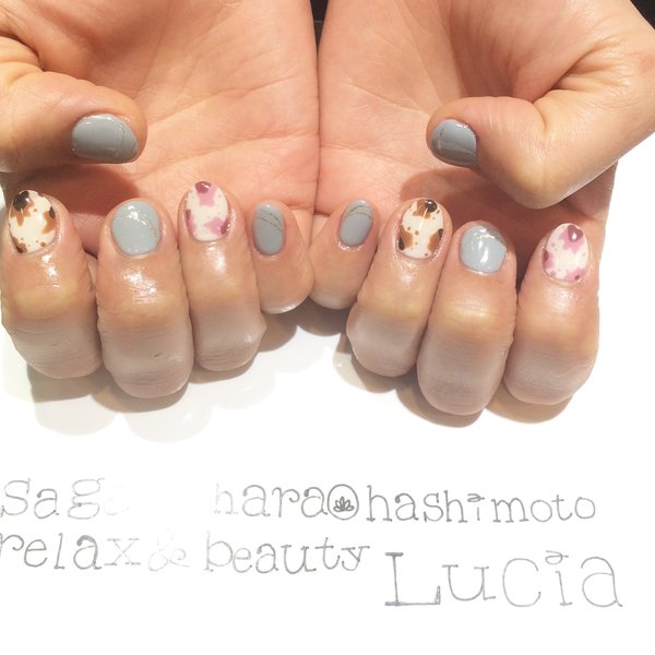 牛柄ネイル♪|Lucia