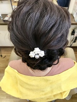 編み込みアップ|シャン美容室