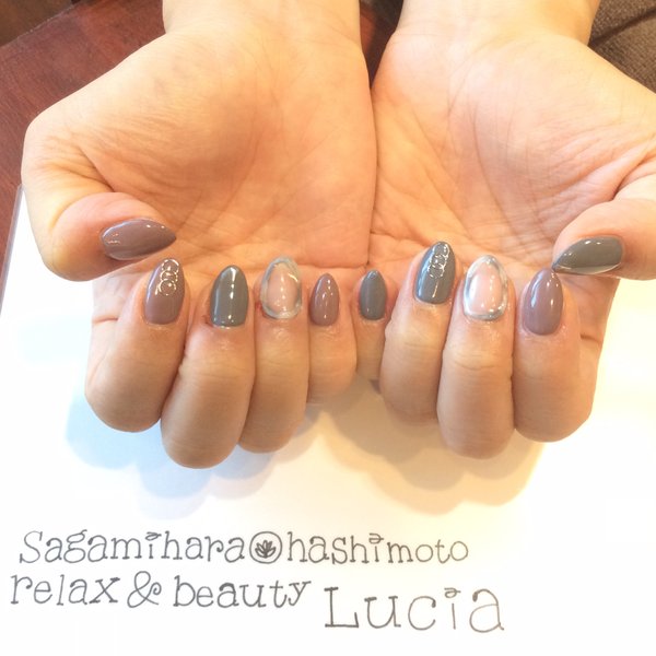 べっ甲かこみネイル♪|Lucia