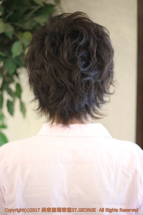 砂糖顔に似合うゆるふわメンズパーマ|セントジョージ香里園店　MEN'S HAIR