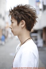 スモーキーアップバングでクールにキメよう|セントジョージ香里園店　MEN'S HAIR