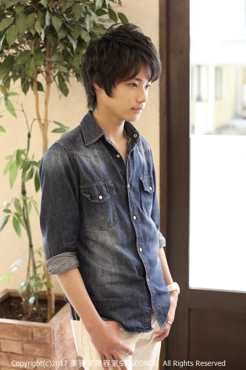 ナチュラルショートウルフ|セントジョージ香里園店　MEN'S HAIR