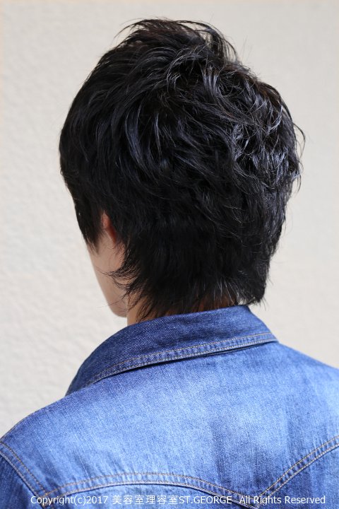 ナチュラルショートウルフ|セントジョージ香里園店　MEN'S HAIR