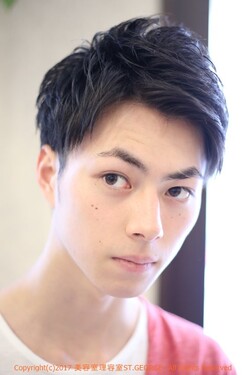 アップバング＋２ブロックスタイル|セントジョージ香里園店　MEN'S HAIR