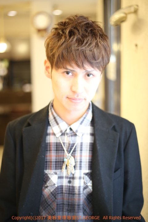 ナチュラルダウンバングスタイル|セントジョージ香里園店　MEN'S HAIR