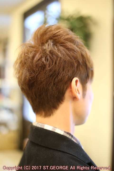 ナチュラルダウンバングスタイル|セントジョージ香里園店　MEN&#039;S HAIR