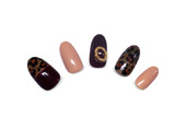 冬ヒョウ柄ネイル|Nolaslien