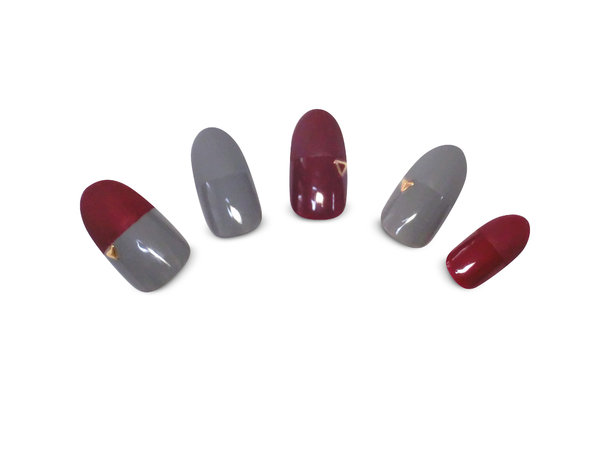 ダークバイカラーネイル|Nolaslien