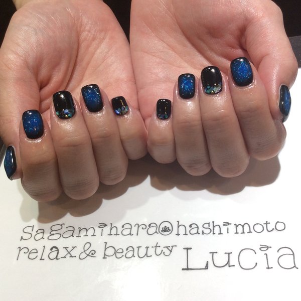 ブルーギャラクシーネイル♪|Lucia