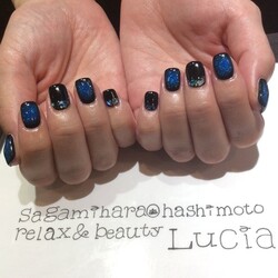 ブルーギャラクシーネイル♪|Lucia