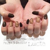 ブラウンマーブルネイル♪|Lucia