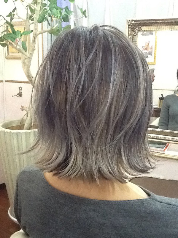 アッシュシルバーfelizハイライトMixカラー|feliz