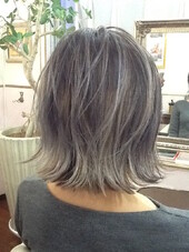 アッシュシルバーfelizハイライトMixカラー|feliz