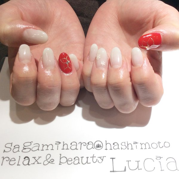 グラデーションクリスマスネイル♪|Lucia