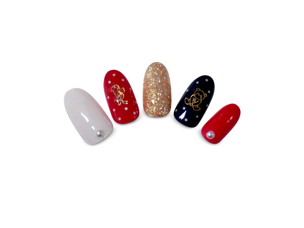 パーツでクリスマスネイル☆|Nolaslien