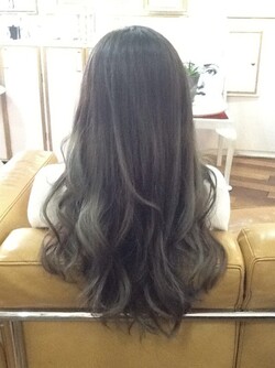 グレージュ バレイヤージュ felizハイライト