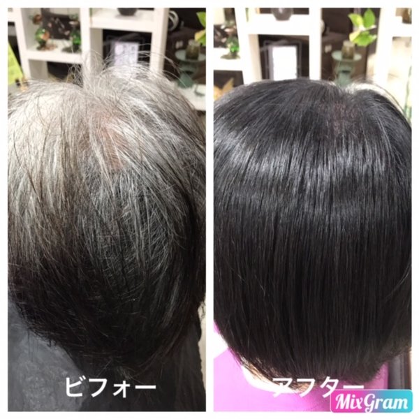 ツヤカラー「白髪染め」＋カット|Ｍｏｕｌｉｎ　ｈａｉｒ