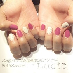 くまさんとニットネイル|Lucia