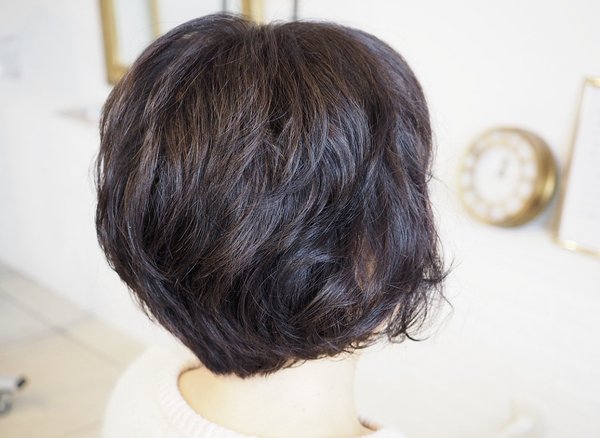 白髪染め  グラデーション  ボブ  ショート  |MARBLE hair＆nail