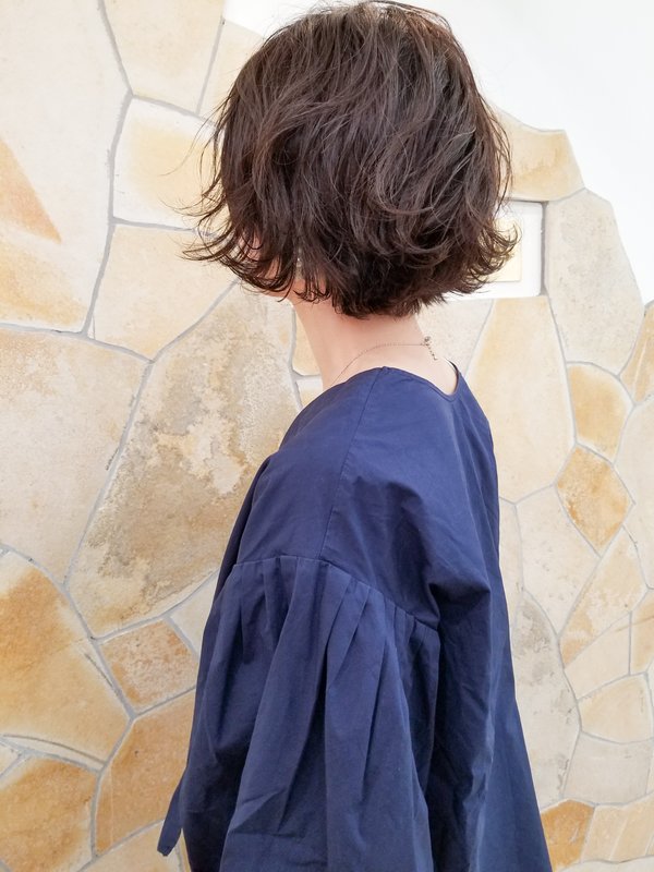 外はね無造作ボブ|Musee de Lapaix